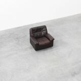 Mid-century De Sede DS‑66 brown leather Relax Chair, Switzerland 1960s