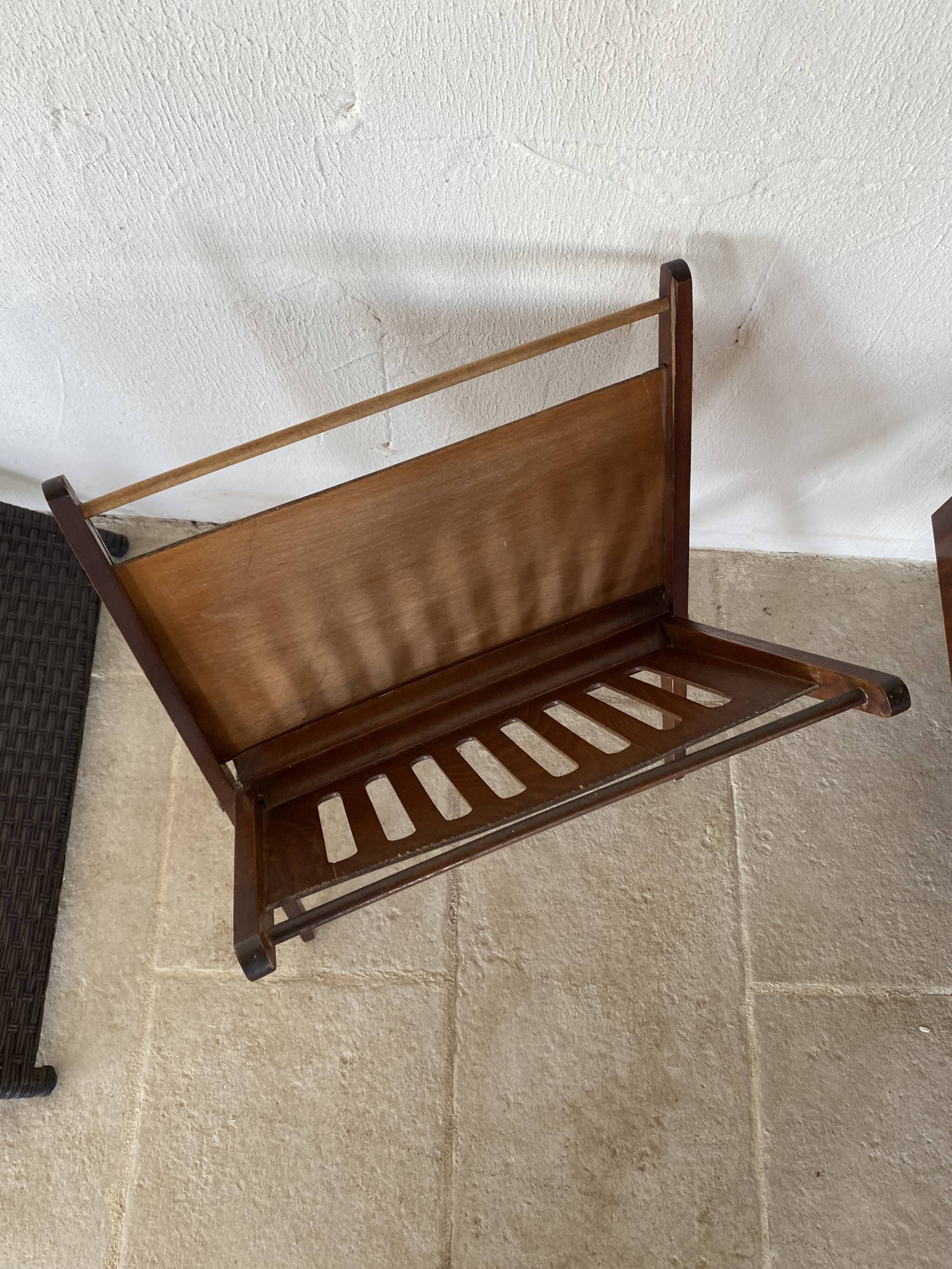 Wooden magazine holder