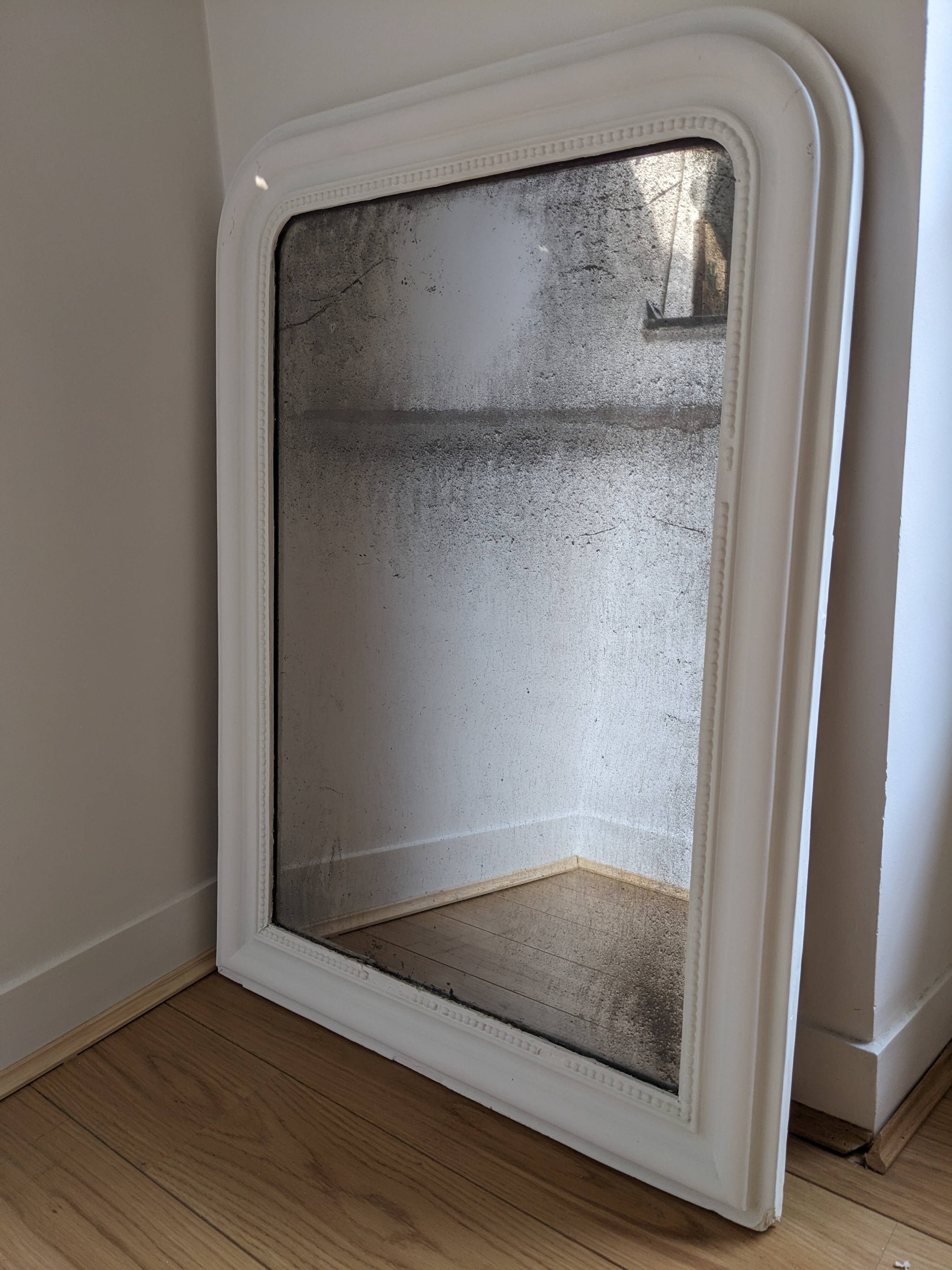 Classic white mirror