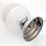 Art deco lamp Clichy glassware silver threads