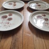 Set of 5 Sarreguemines dessert plates