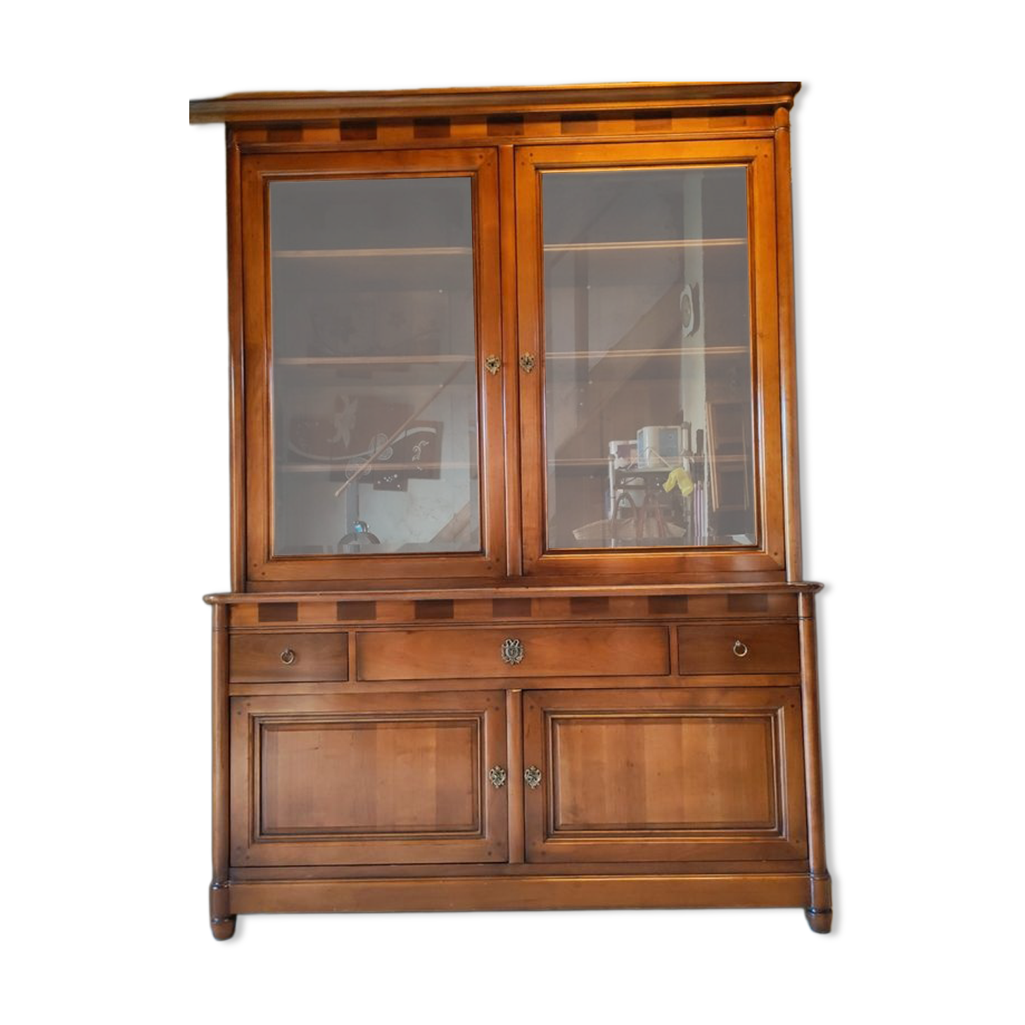 Meuble vitrine style Louis Philippe