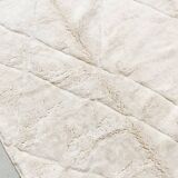 Moroccan Berber carpet m'rirt unbleached with engraved patterns 3,02x2,05m