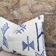 Handmade cushion cover in Berber wool: Moroccan Kilim cushion