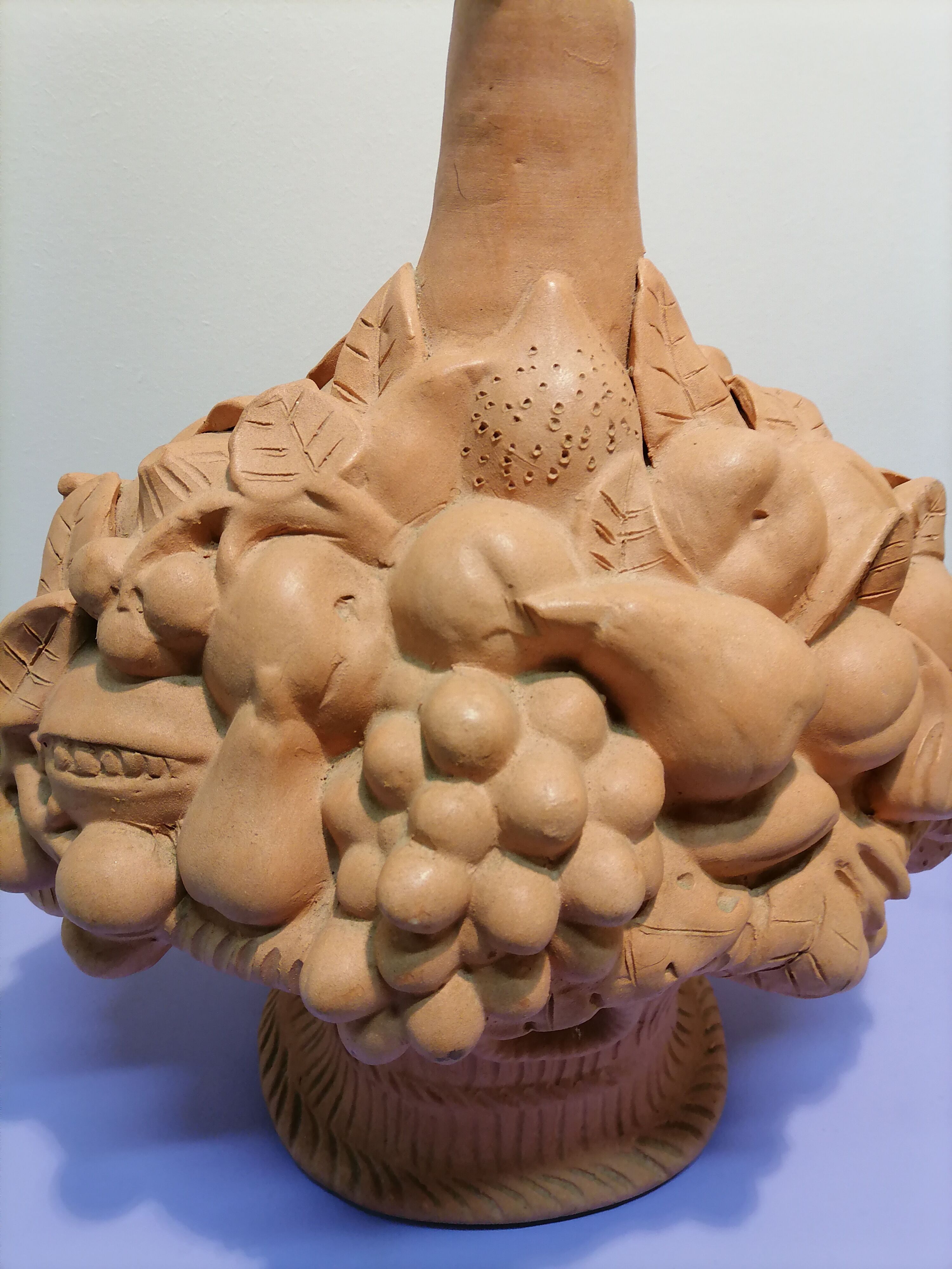Terracotta fruit lamp 1970