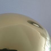 Lampadaire Métalarte en métal doré années 80