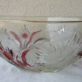 Glass or crystal salad bowl