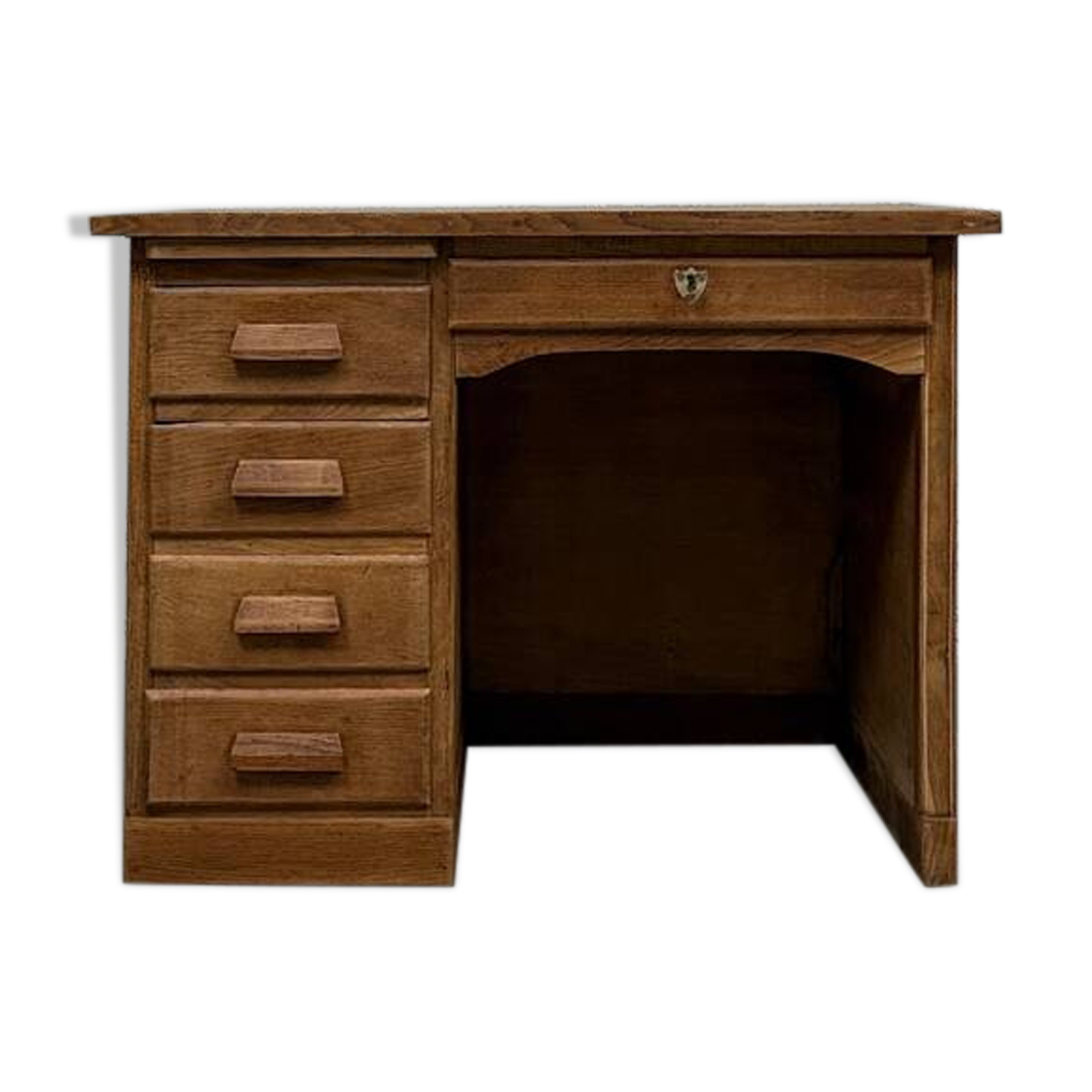 Oak half-minister's desk (renovated)