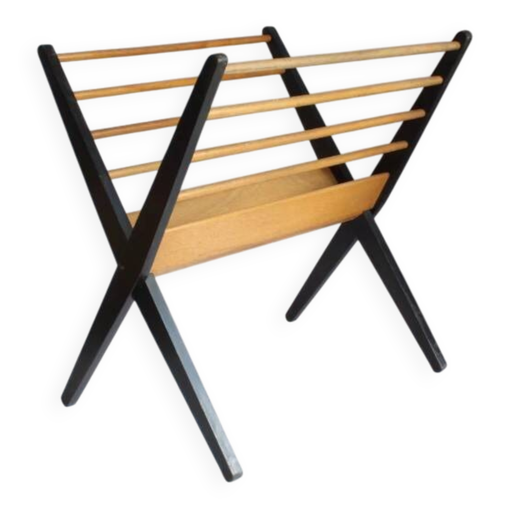 Foldable wooden magazine rack - Cees Braakman