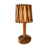 Lampe à poser rotin louis sognot