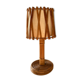 Lampe à poser rotin louis sognot