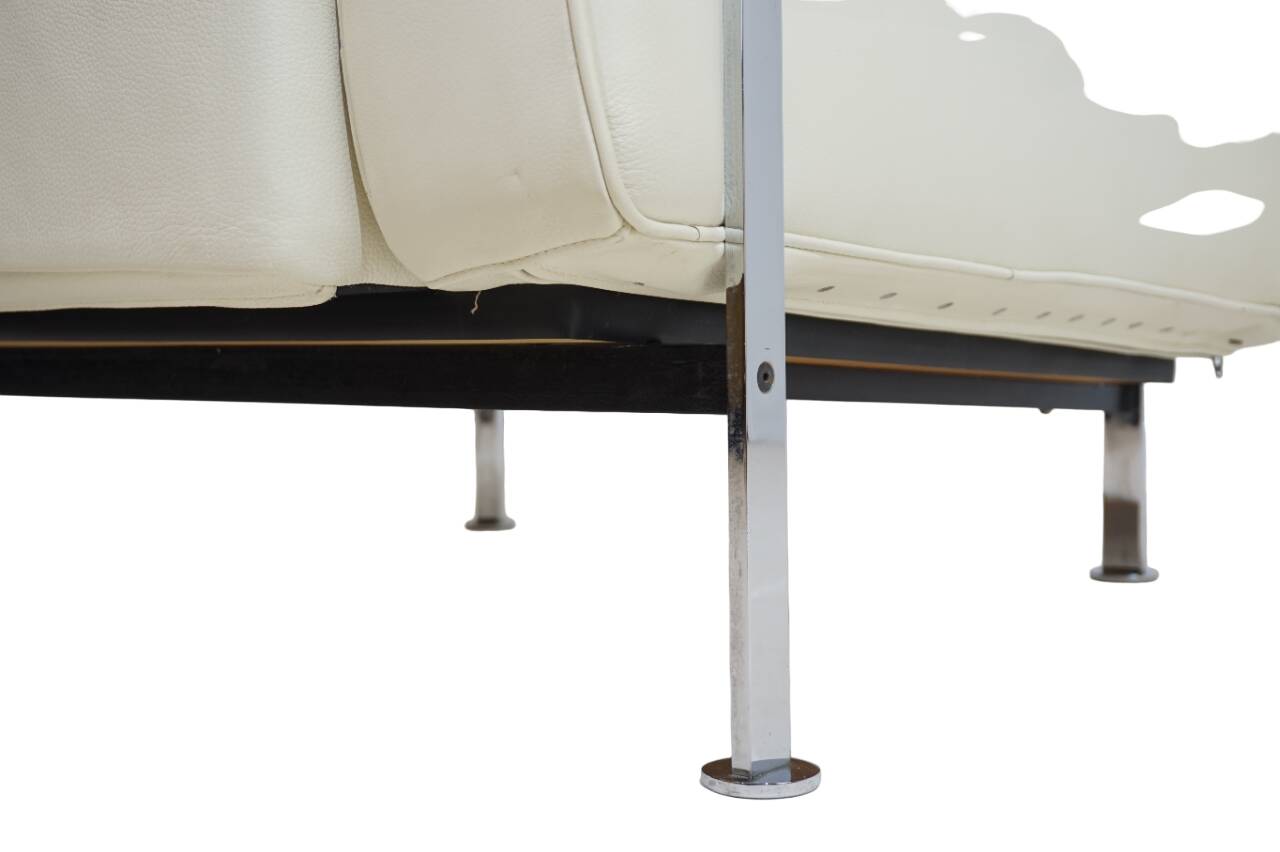 Fauteuil en cuir Robert Haussmann RH 302 pour De Sede/Hans Kaufeld