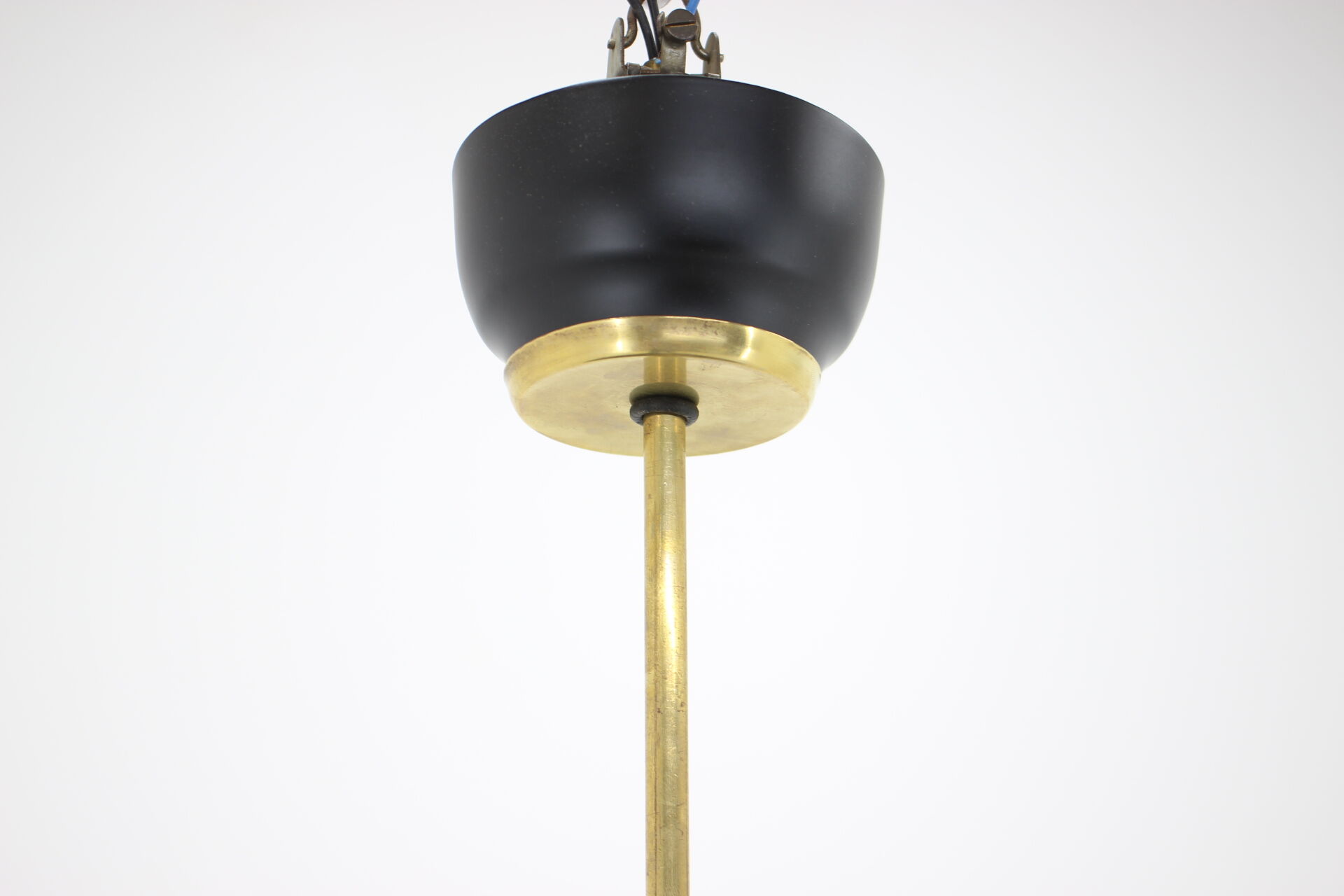 1960s black and gold UFO pendant , Czechoslovakia