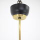 1960s black and gold UFO pendant , Czechoslovakia
