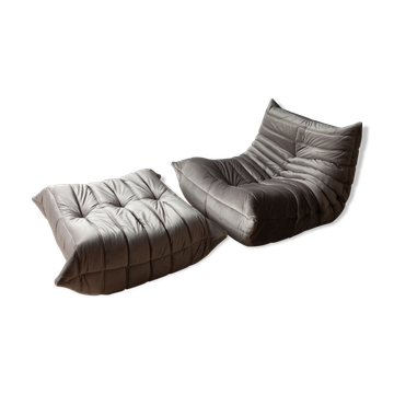 Togo armchair and ottoman model designed by Michel Ducaroy 1973