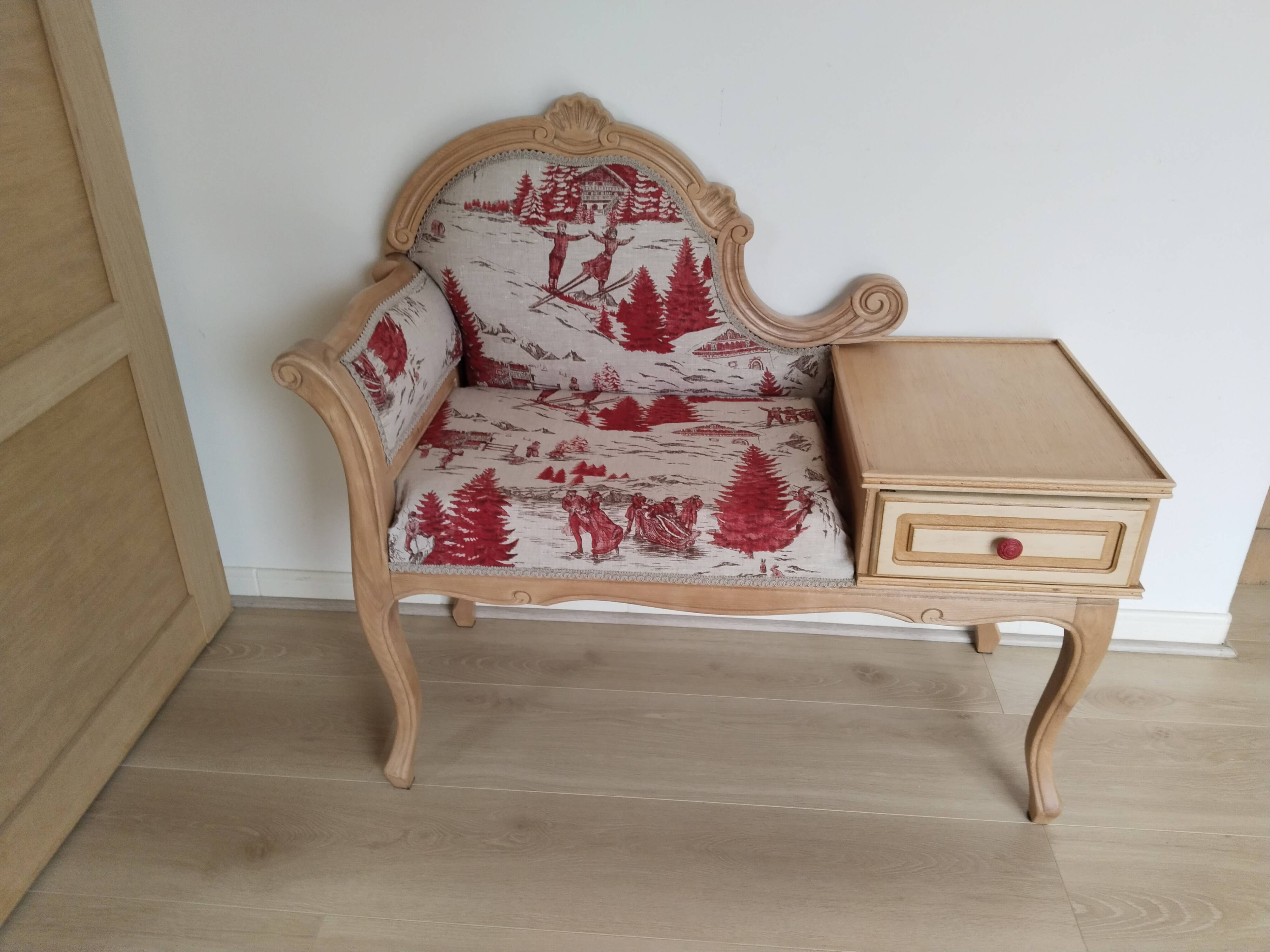 Telephone armchair bench