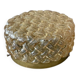 Vintage Amber Glass Wall/Ceiling Light