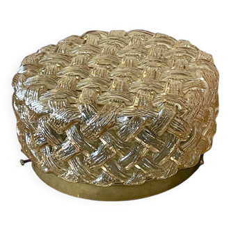 Vintage Amber Glass Wall/Ceiling Light