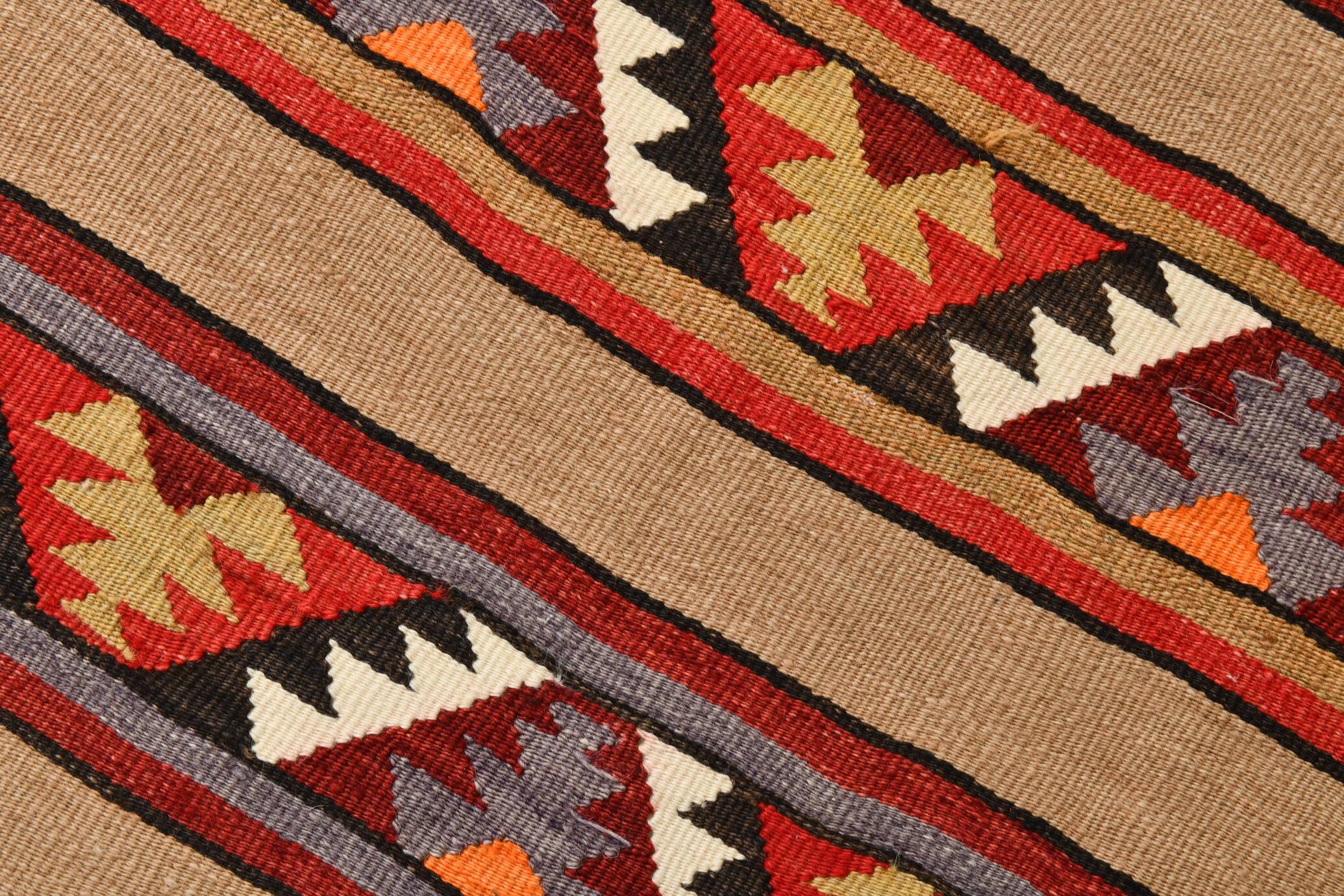 Tapis couloir kilim vintage – Tissage artisanal d’Anatolie, années 60