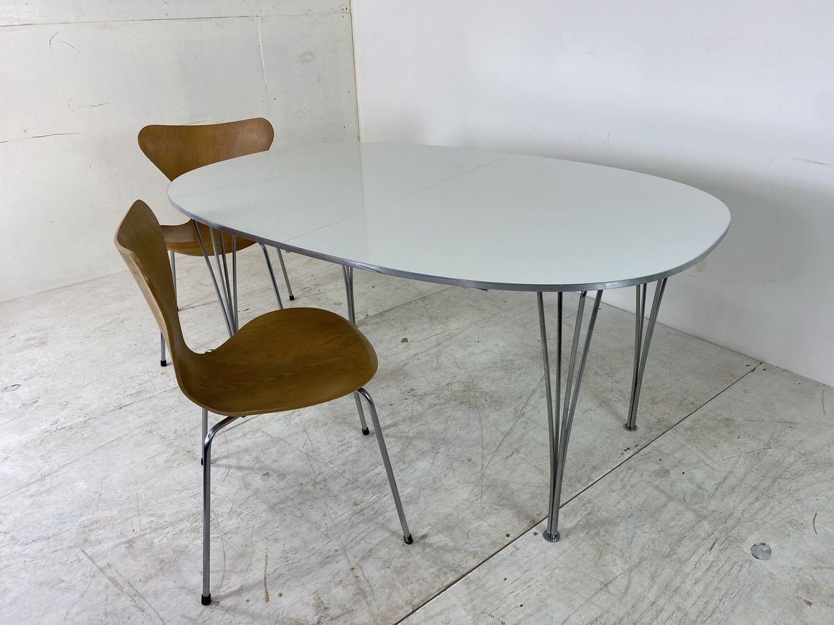 Table de salle à manger Ellipse extensible par Piet Hein pour Fritz Hansen 1990s
