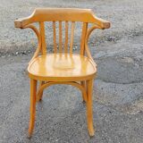 Baumann armchair N°21 in blond beech - 60s