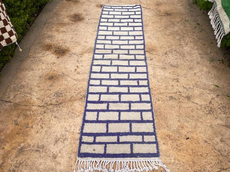 Handmade Moroccan runner 400cm x 70cm