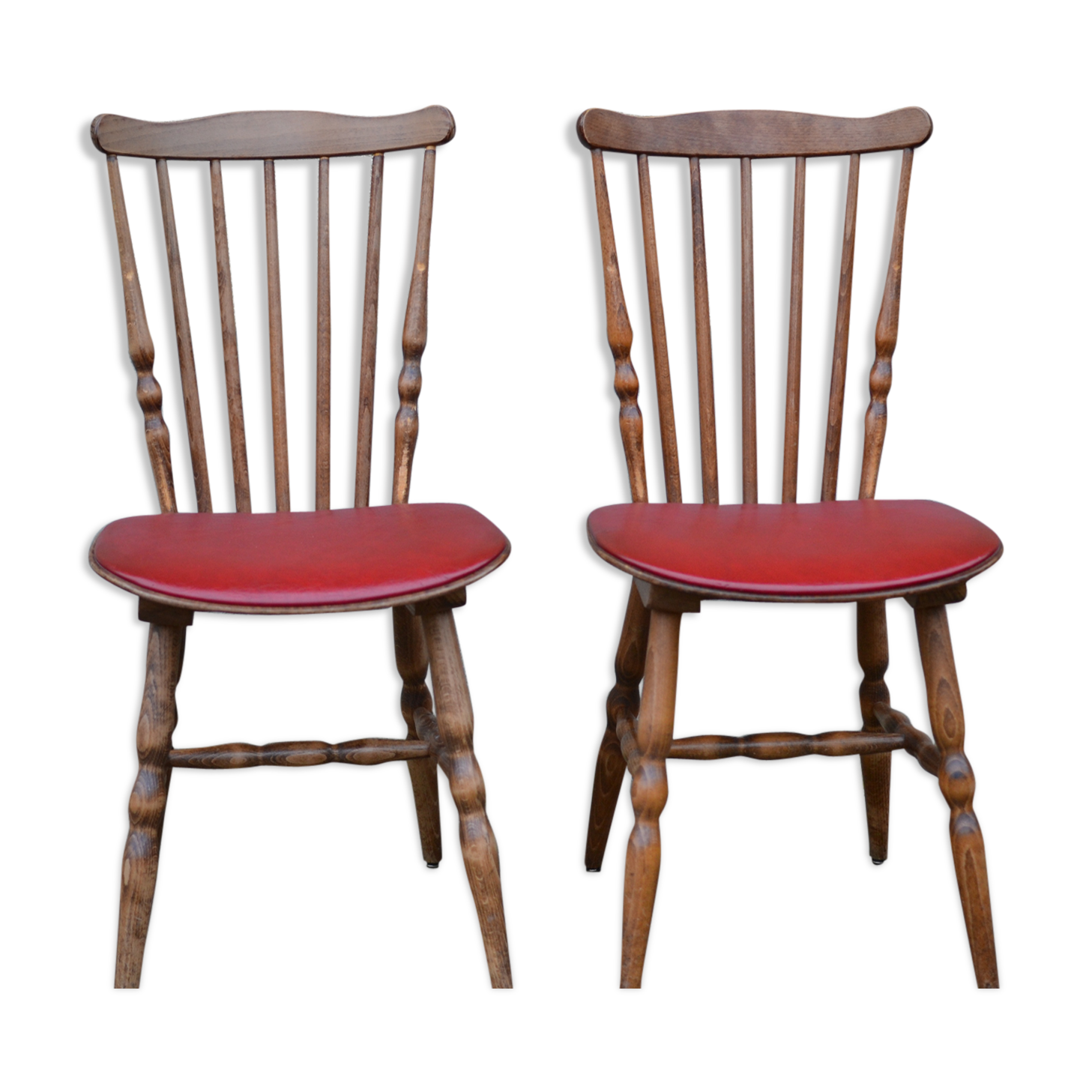 2 chairs Baumann sitting fabrics coated