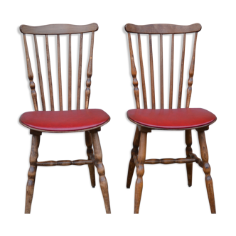 Chaises baumann assise tissus enduit