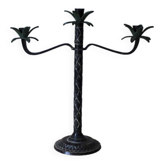 Candlestick 3 palm candles