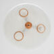 Glass and brass ceiling or pendant light