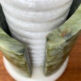 Postmodern stone table lamp, 1980s