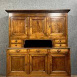 Louis Philippe period two-part sideboard in solid oak circa 1830