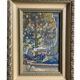 De lambert, oil on panel small format beautiful framing 20th century