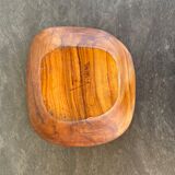 Vintage salad maker signed in Scandinavian Olive Wood