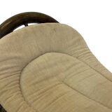 Midcentury bamboo rattan rocking horse 60's design children