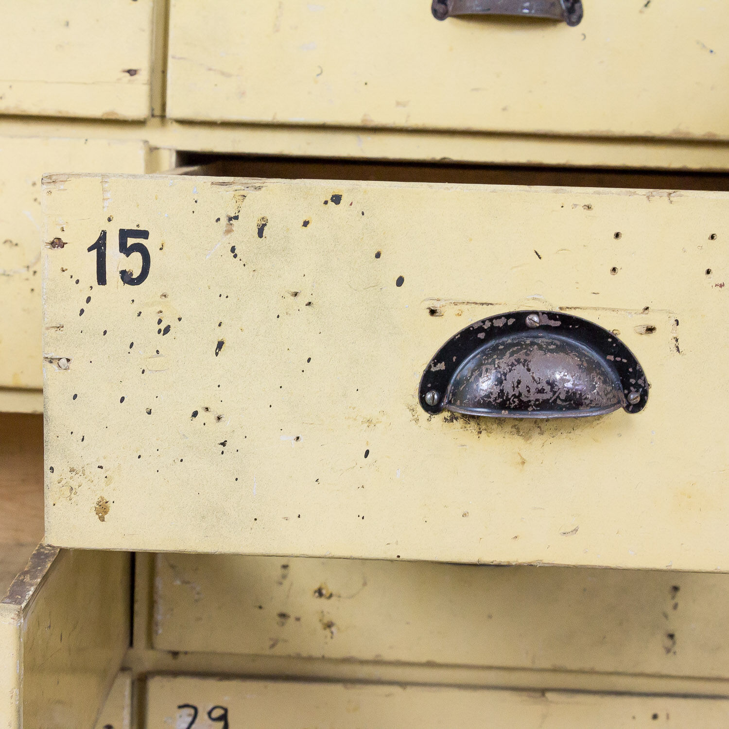 Bank of drawers large