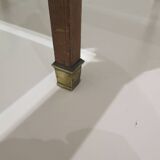 Marquetry table with display case