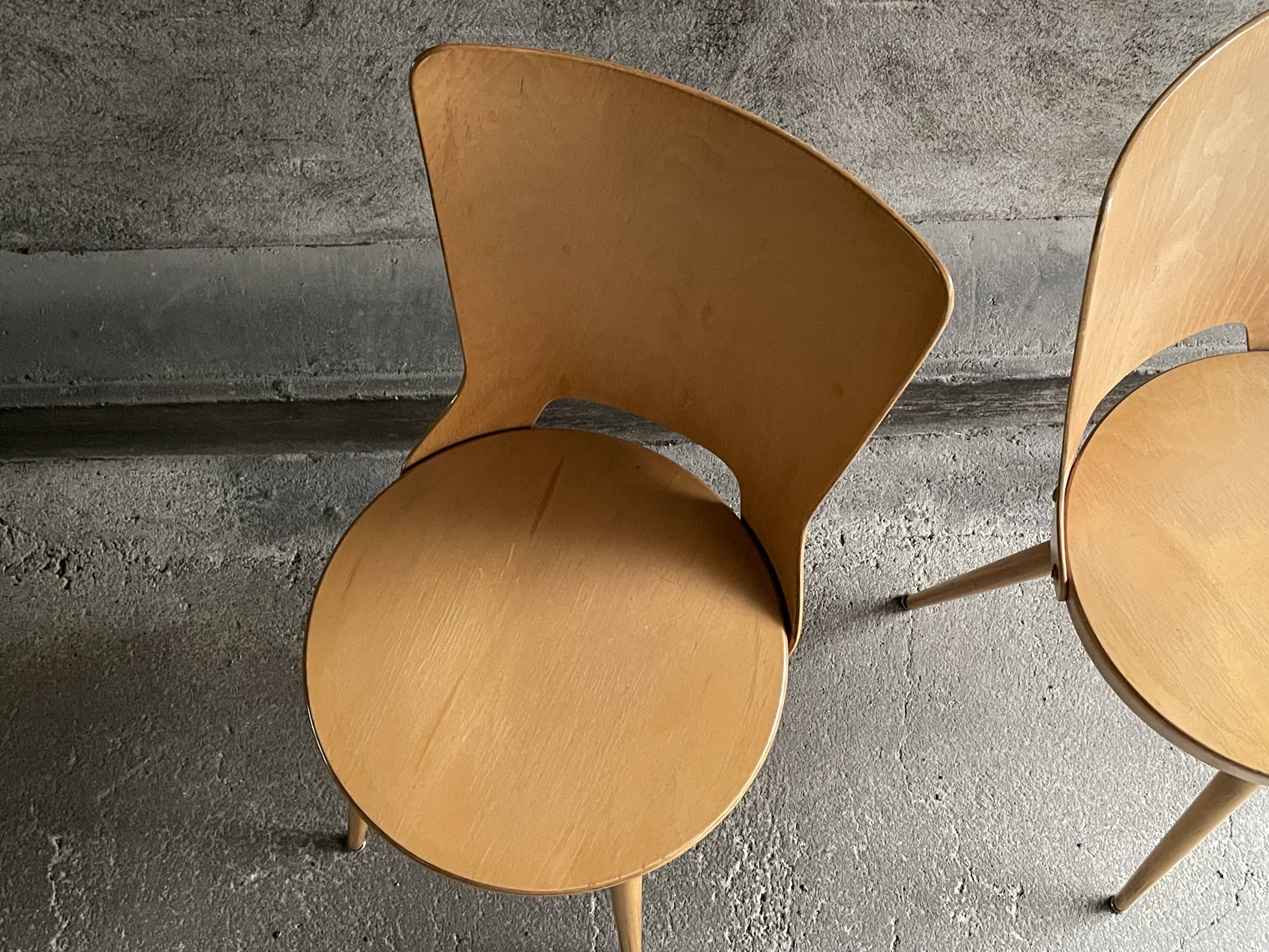Pair of Dove model bistro chairs