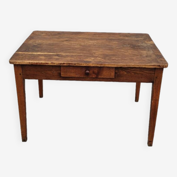 Rustic farm table in old solid oak - 1900s