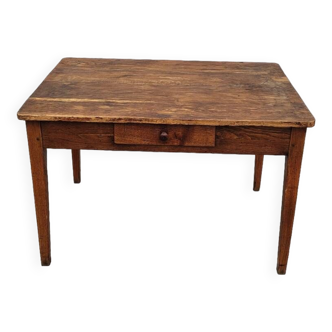 Rustic farm table in old solid oak - 1900s