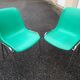 Série de 4 chaises vintage signées design italien années 70