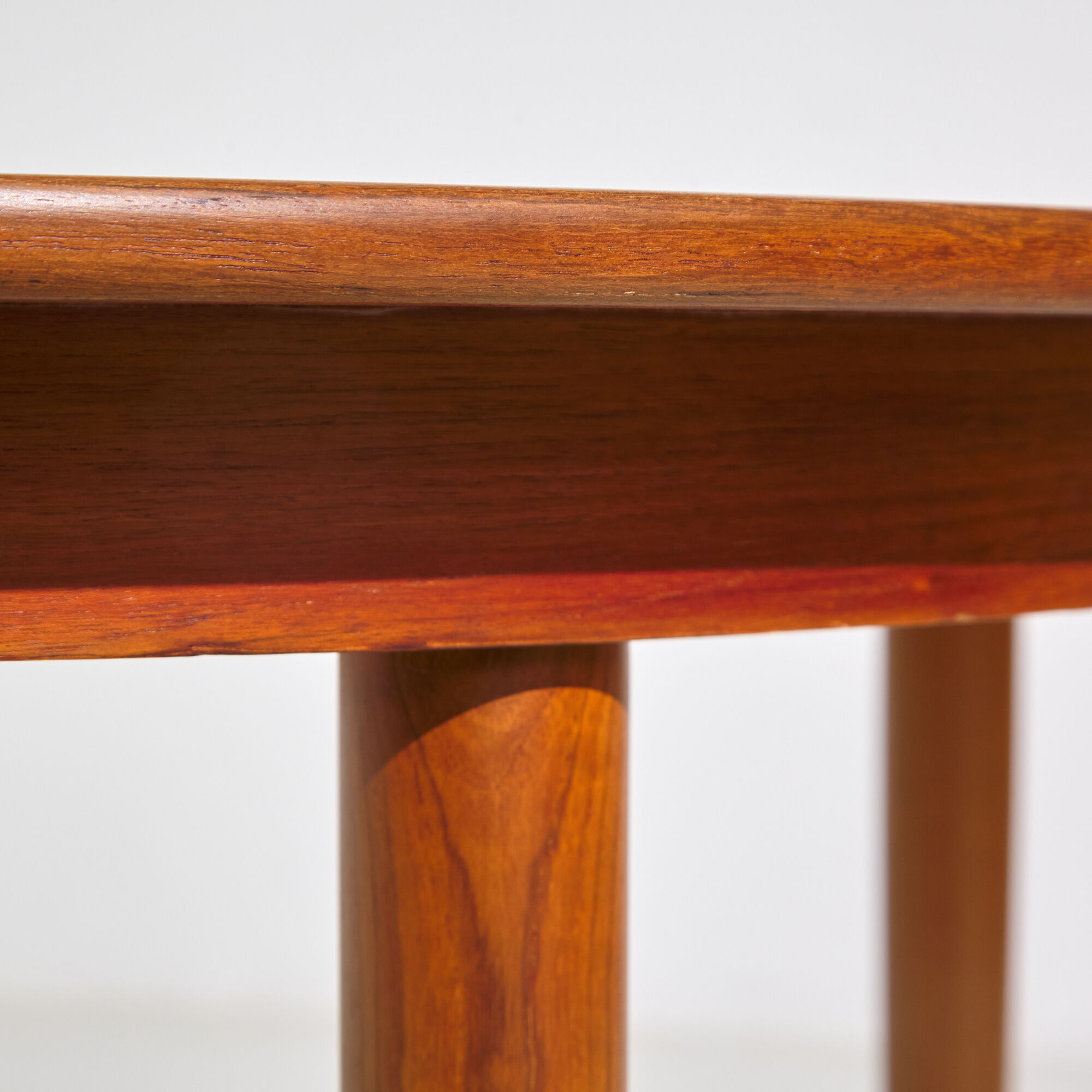 Restored teak dining table
