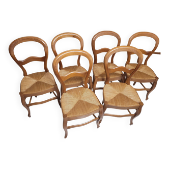 Louis Philippe cherry chairs