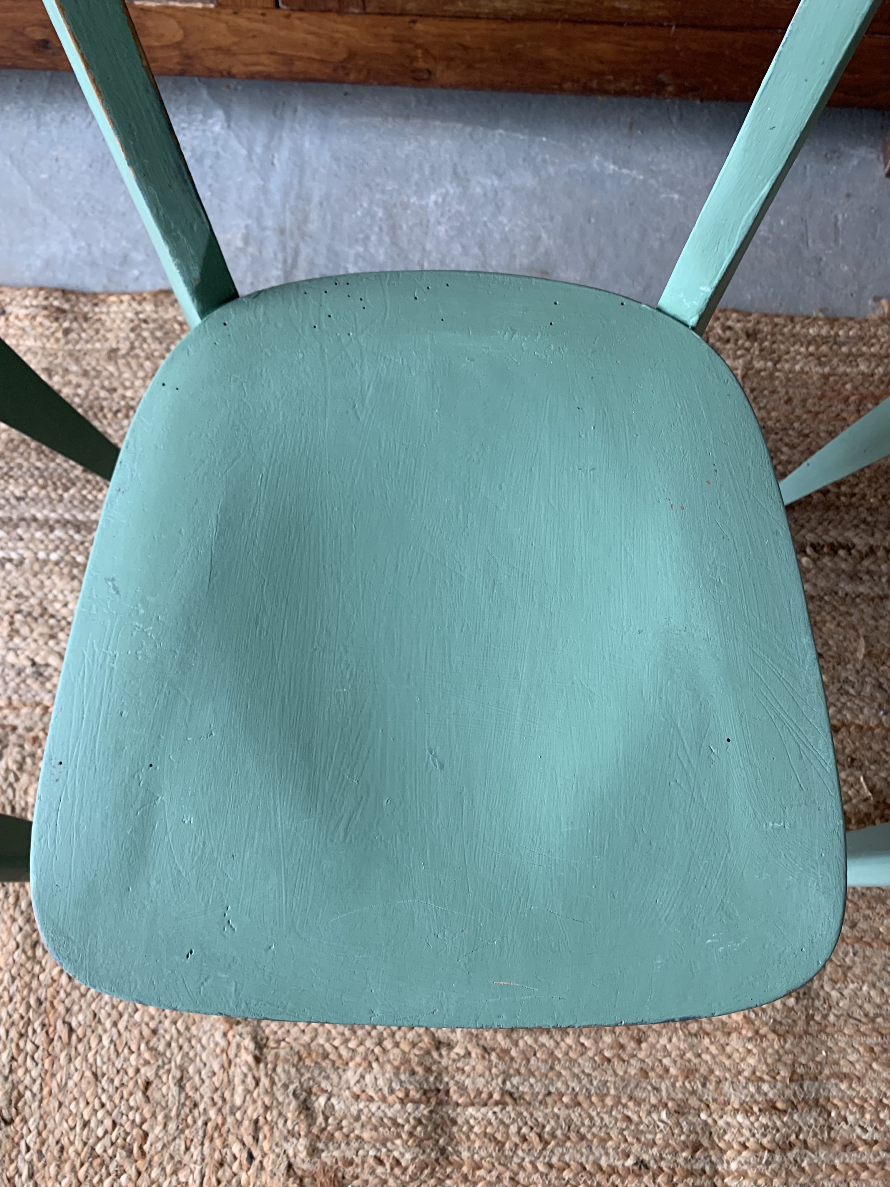 Lot de 4 chaises bistrot vertes