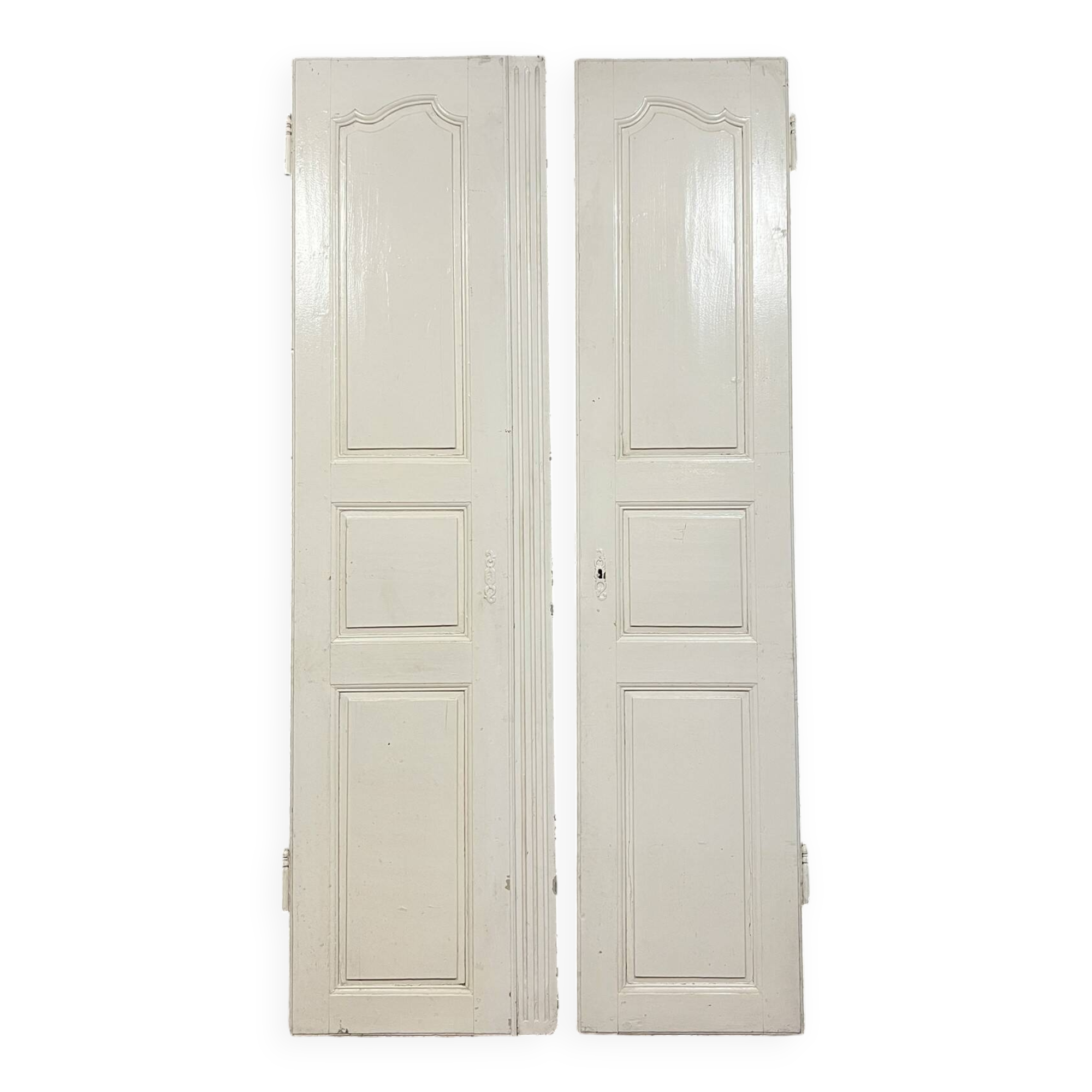 Pair of Louis XV style doors in lacquered wood from the late 18th century