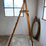 Ancien escabeau d’atelier bois Slingsby - 7 marches - anglais