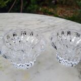 Pair of crystal candlesticks