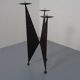 Brutalist German Iron Candleholder, 1960s