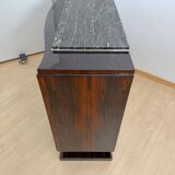 Art Deco Sideboard in Macassar, Marble & Chrome, France, 1930