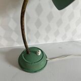 Vintage green bedside lamp